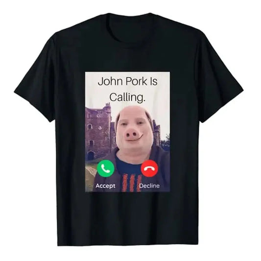 John Pork (JP) is calling T-Shirt