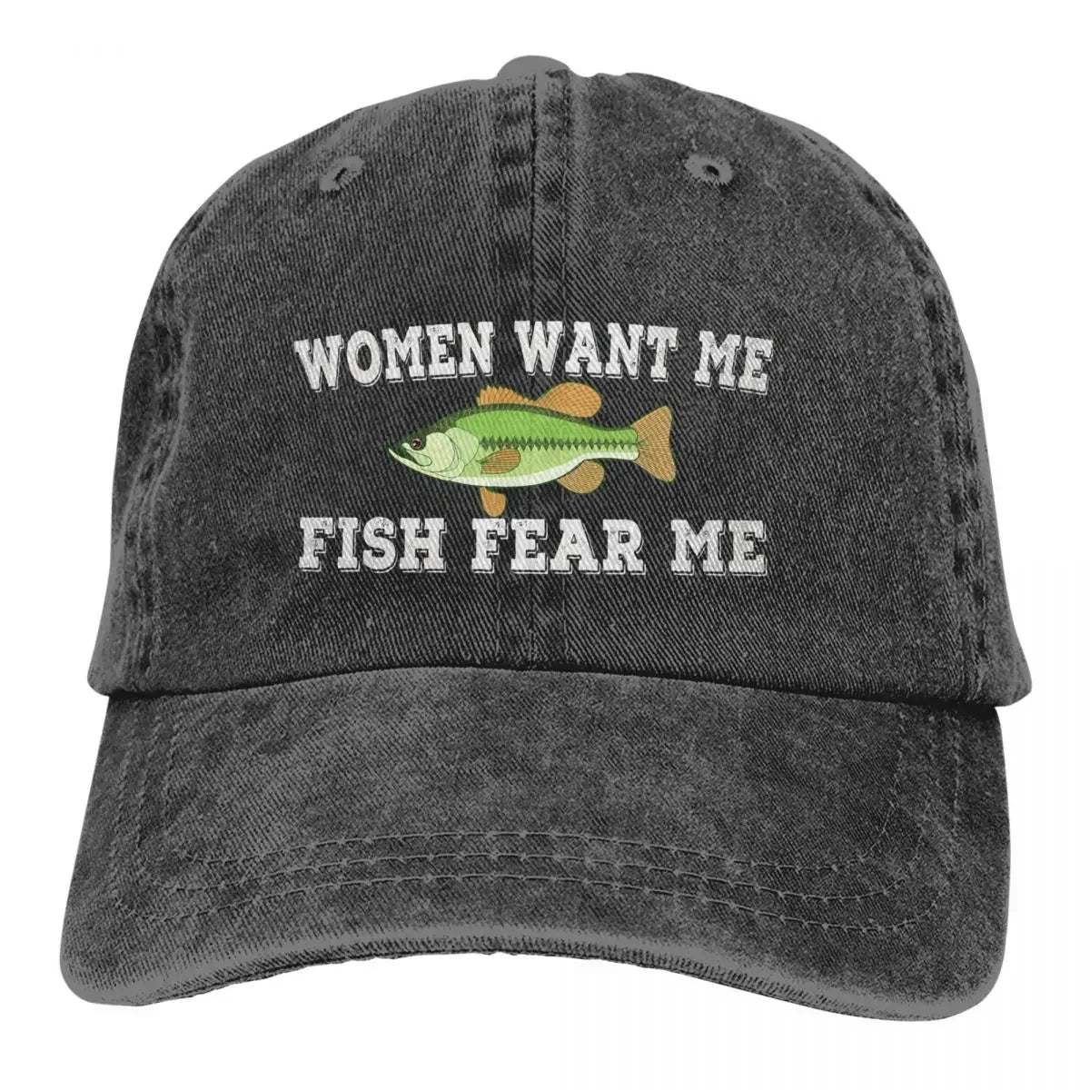 "Women want me, Fish fear me" Hat (multiple colors)