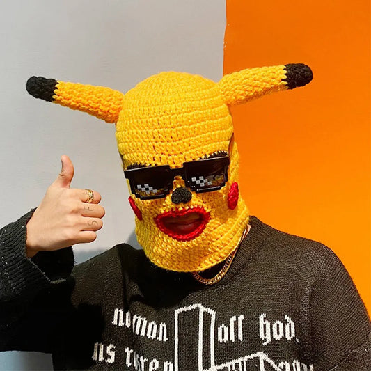 Pullover Pikachu beanie